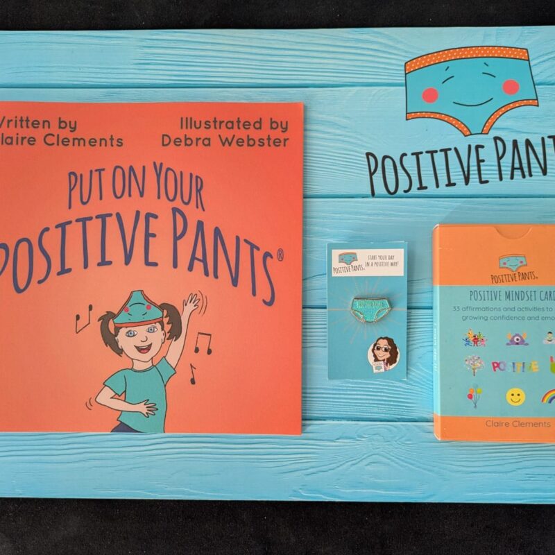 Positive Pants BIG bundle: book, pin badge and Positive Mindset Cards